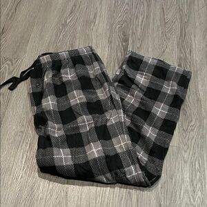 Plaid Black and Gray Men's Joggers